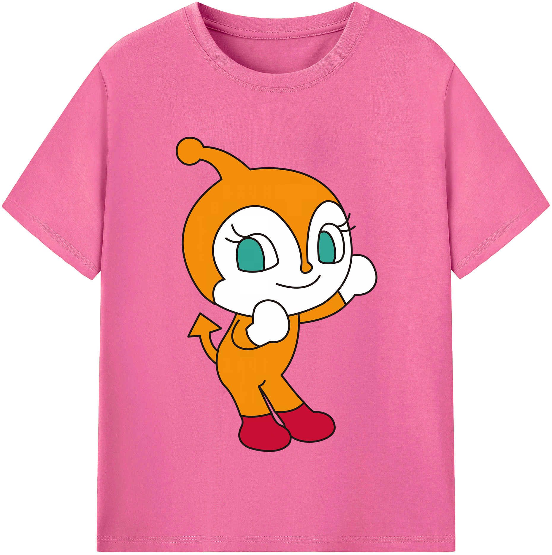 （画像用） アンパンマン Anpanman レディースカジュアルプリントTシャツ（綿100％）